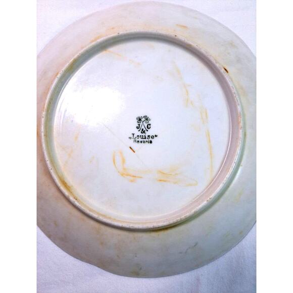 Antique J&C Louise Bavaria 1898-1923 Raspberry Black Berry Fruit Blossom Plate - Picture 9 of 12